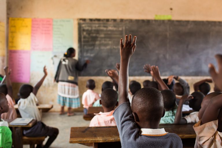 Happy,Students,At,A,School,In,Uganda,,Africa