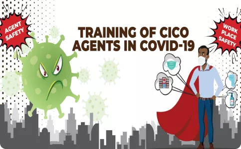 CICO agent training comic on Coronavirus
